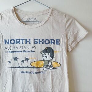 Yellow and Cream Graphic Short Sleeve T-Shirt